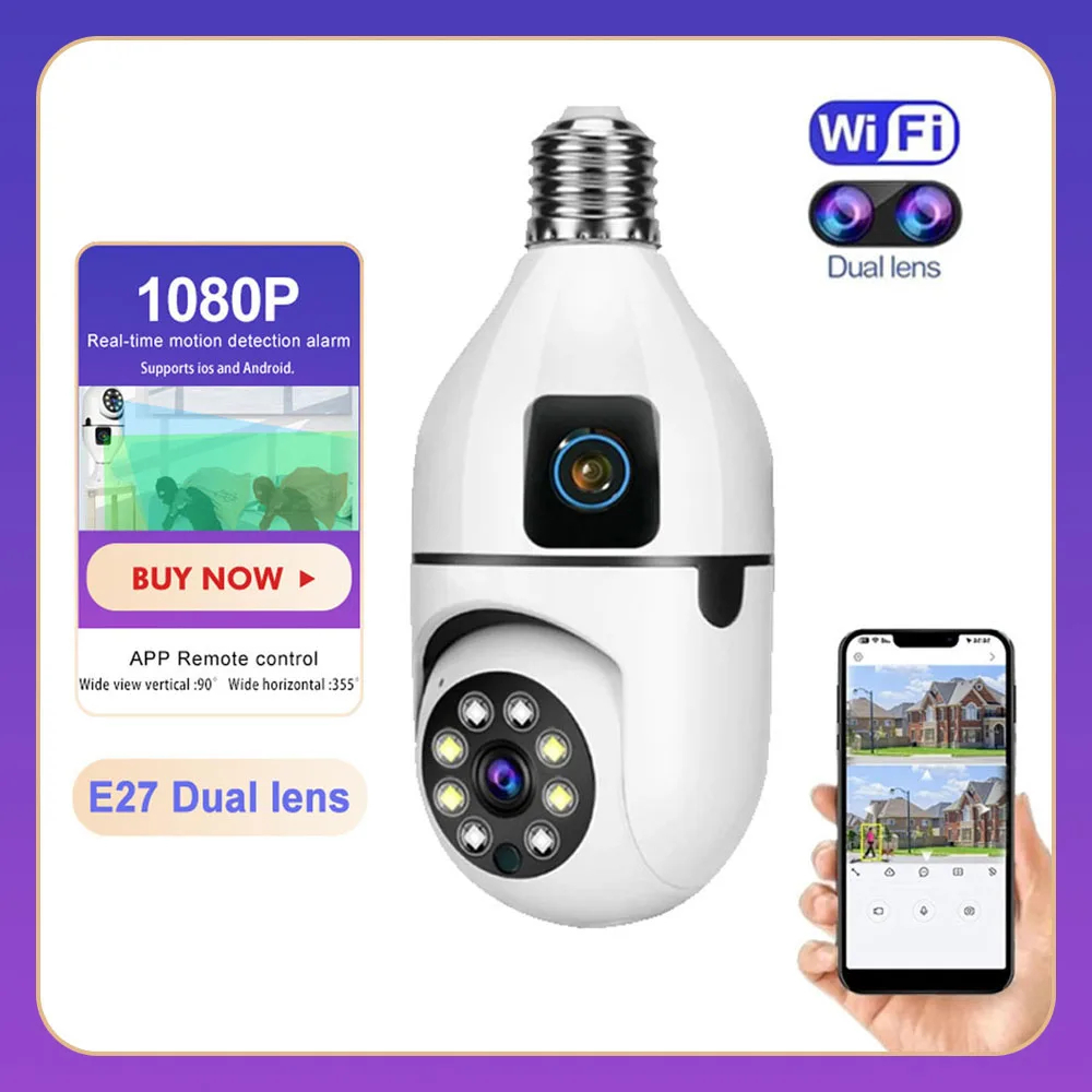 كاميرا مراقبة ذكية صغيرة بعدستين